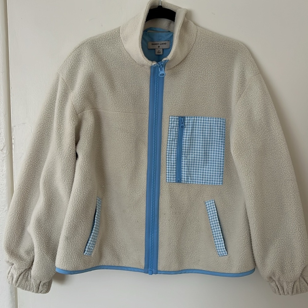 Sandy Liang x Target fleece zip up jacket, Size Medium